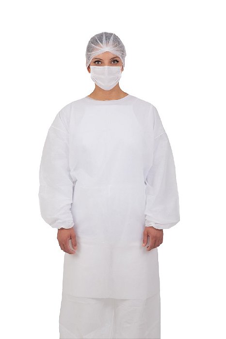 AVENTAL 20G MANGA LONGA ADVANCED BRANCO - PCT/10 - ANADONA