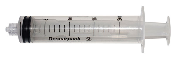SERINGA 20ML S/AG LUER LOCK - CX/50- DESCARPACK