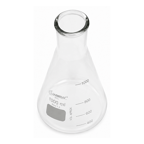 FRASCO ERLENMEYER BOCA ESTREITA 25ML - LABORGLAS