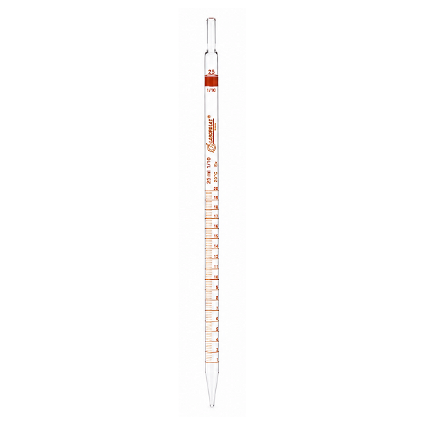 PIPETA GRAD. SOROLOGICA ESGOTAMENTO TOTAL 1/10 20ML - LABORGLAS