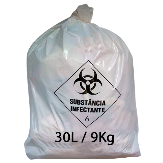 SACO DE LIXO HOSPITALAR 30L - PCT/100 - JUREMA