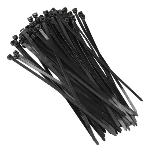 ABRACADEIRA NYLON PRETO - 283X48MM - PCT/100 - FRONTEC