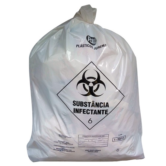 SACO LIXO HOSPITALAR 200L - PCT/100 - JUREMA