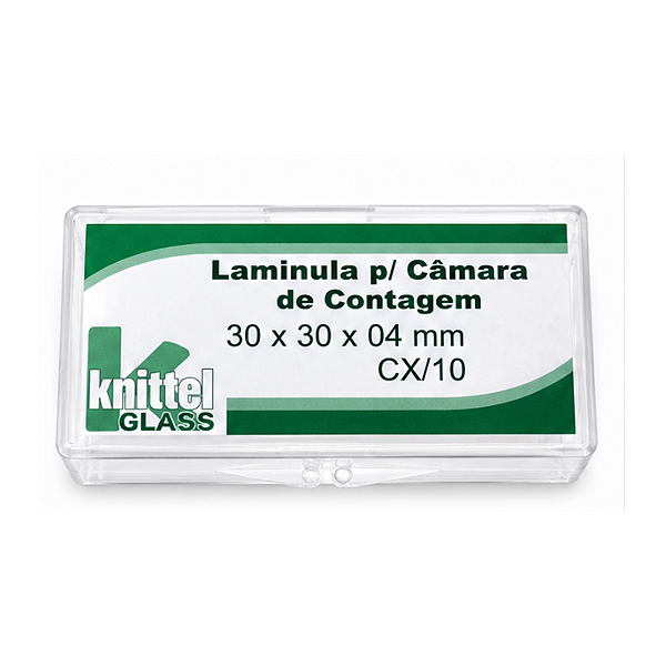 LAMINULA P/ CAMARA DE CONTAGEM 30X30X04MM - CX/10 - KNITTEL