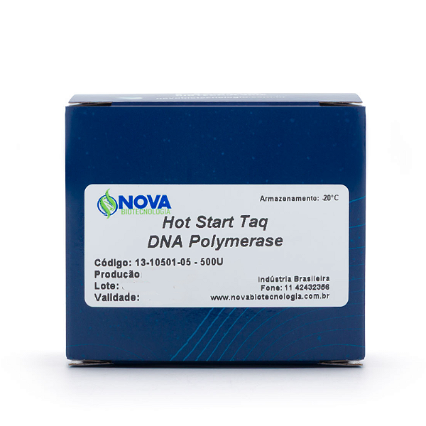 HOT START TAQ DNA POLIMERASE CONCENTRAÇÃO 5U/UL - CX/500 - NOVA BIOTECNOLOGIA