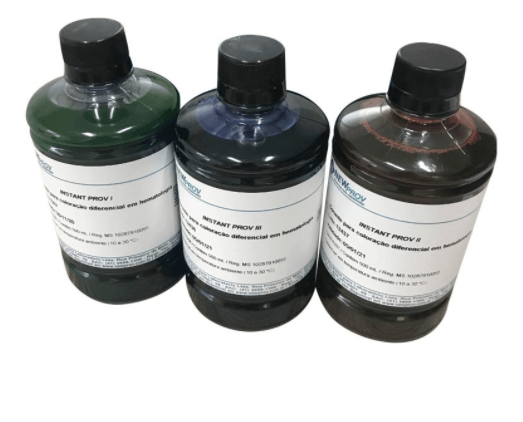 *INSTANT PROV CONJUNTO CORANTE RAPIDO P/ HEMATOLOGIA 3X500ML - NEWPROV