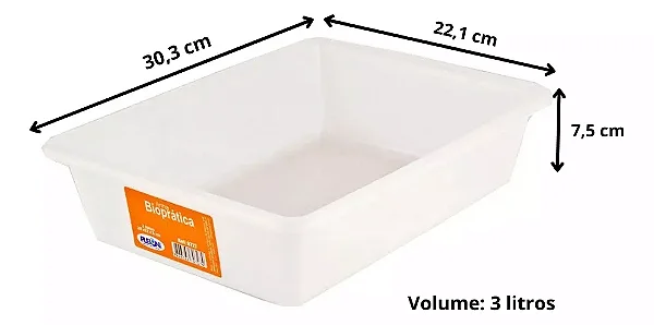 BANDEJA 3L PLASTICA