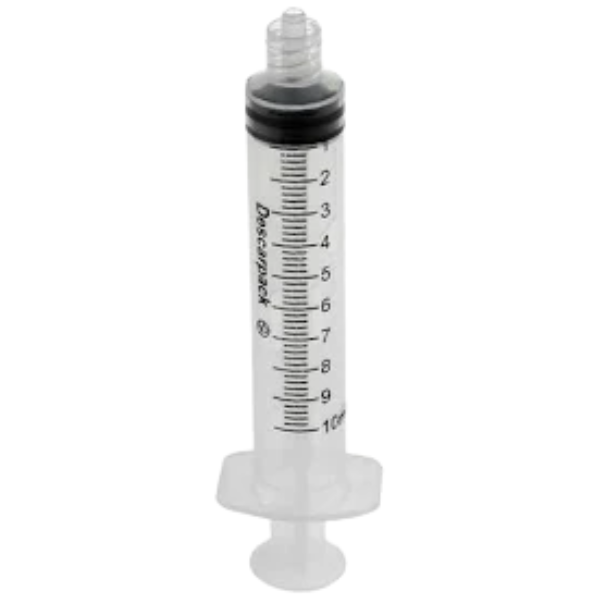 SERINGA 10ML HIPODERMICA S/ AG LUER LOCK - CX/100 - PROCARE