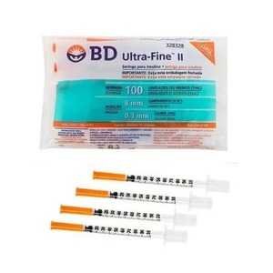 SERINGA 1ML C/ AGULHA 8X0,30 ULTRAFINA II 30G - PCT/10 - BD