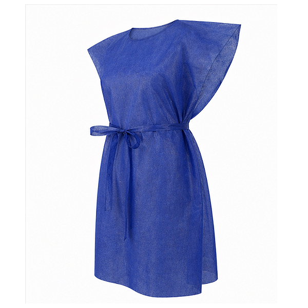 AVENTAL DESCARTAVEL S/ MANGA STANDARD 1,40LX1,10C AZUL ESCURO- PCT/10