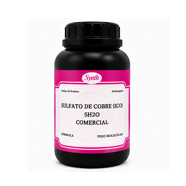 SULFATO DE COBRE (ICO) 5H2O COMERCIAL - FR/1000GR - SYNTH