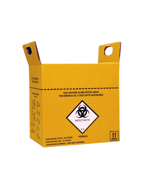 COLETOR 20L PAPELAO PERFUROCORTANTES ECO - VACUPLAST
