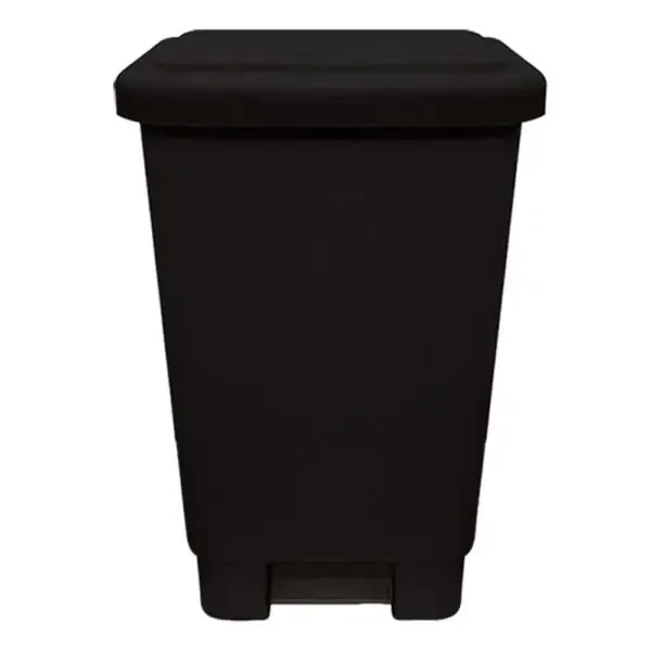 LIXEIRA C/PEDAL 25L PRETO