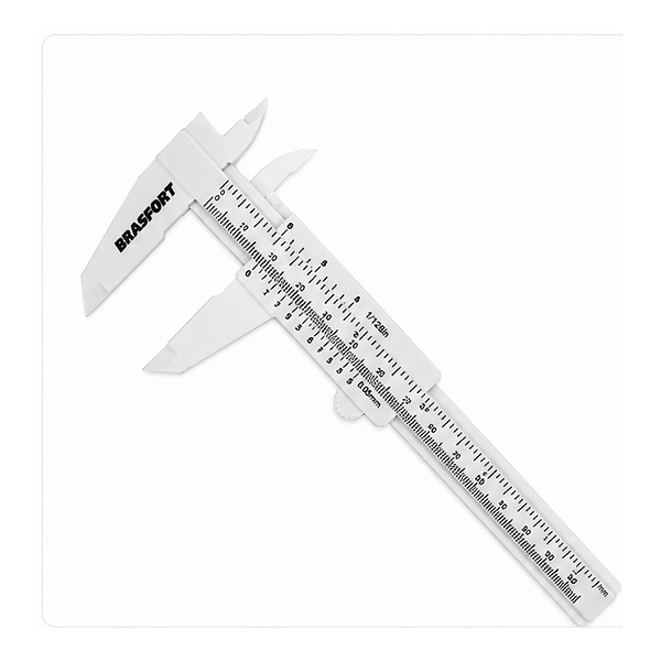 PAQUIMETRO PLASTICO UNIVERSAL 150MM 6 POLEGADAS  - BRASFORT