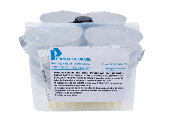 ANAEROBAC GERADOR DE ANAEROBIOSE C/ INDICADOR INCORPORADO - CX/16 - PROBAC