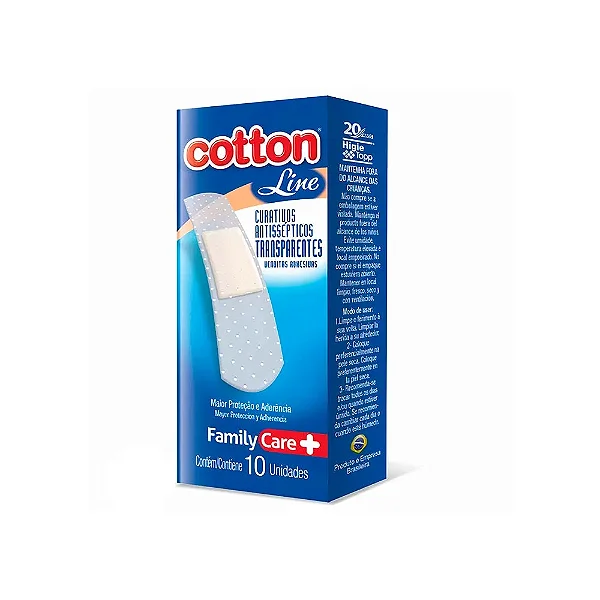 CURATIVO TRANSPARENTE – CX/10 - COTTON LINE