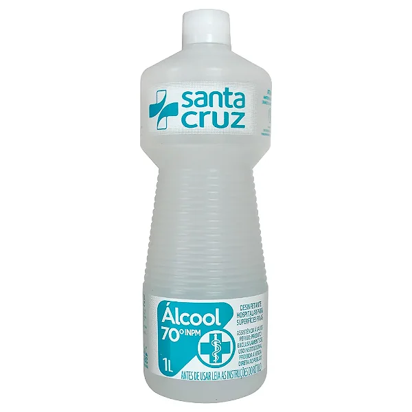 ALCOOL 70% INPM 1L - SANTA CRUZ
