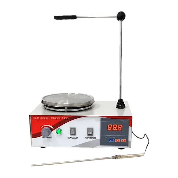 AGITADOR MAGNETICO 2400RPM ATE 2L C/ AQUECIM 90C - SATRA