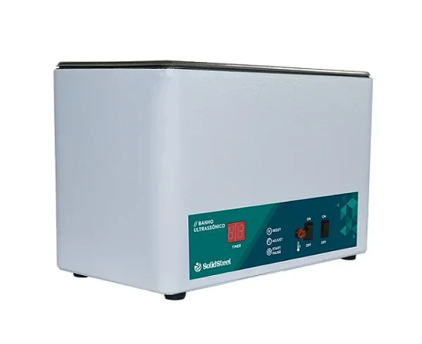 BANHO DE ULTRASSOM COM AQUECIMENTO 6 LITROS 160 WATTS 110V - SOLIDSTEEL