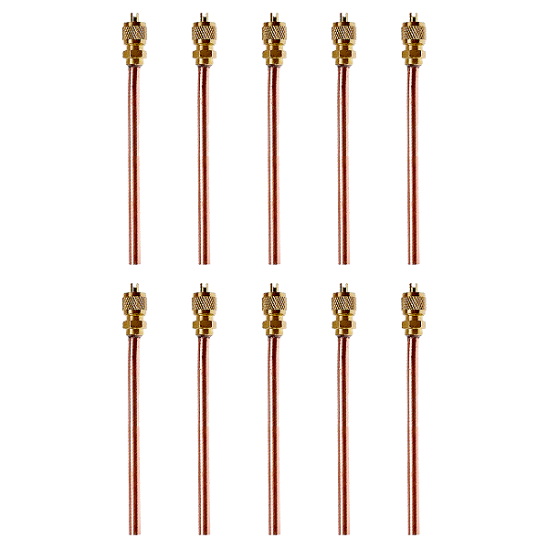 Kit 10 Válvulas de retenção 1/4 - Schrader