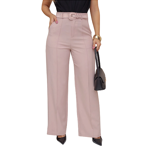 Calça Pantalona com Cinto