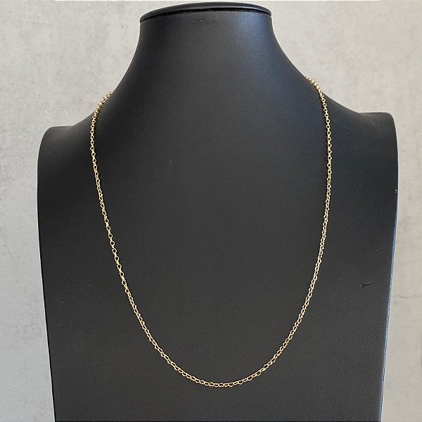 Colar 60cm Mini Coração Dourado