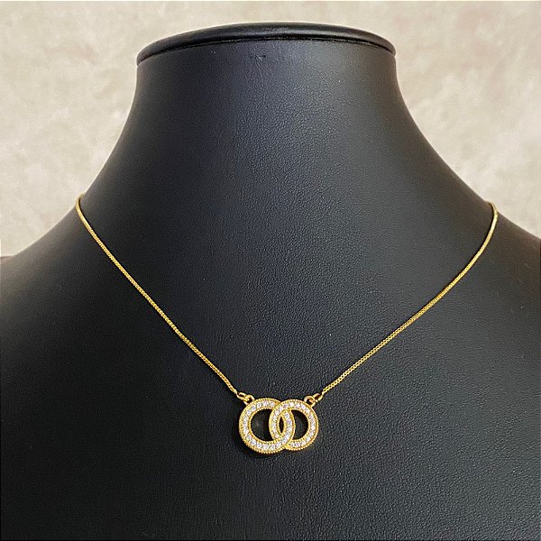 Colar Pingente Elo Infinito