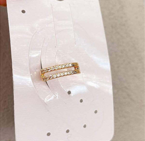 Piercing Fake Duplo Prata/Dourado