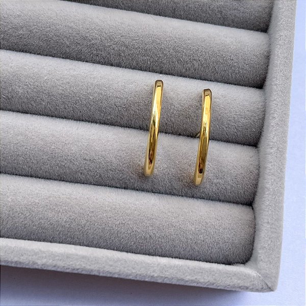 Brinco Ear Hook Dourado/Prata