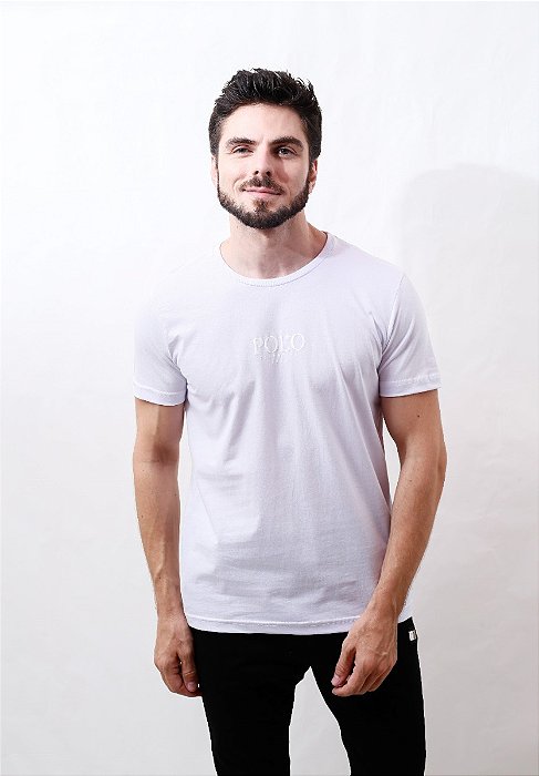 Camiseta Masculina Manga Curta Lisa Reta Gola Redonda Leve