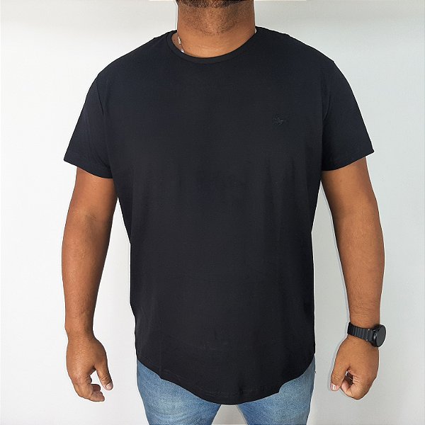 Camiseta Masculina Plus Size basica algodão