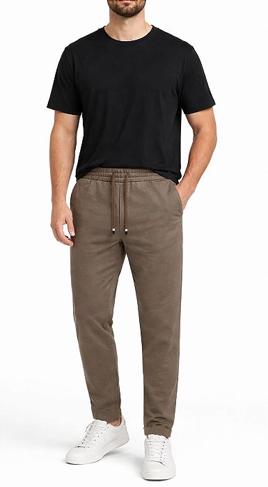 Calça Masculina Com Detalhe Cordão Personalizado