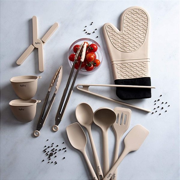 Luva de Silicone 36cm Spicy Bege