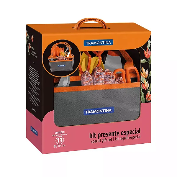 Kit Jardinagem Com Bolsa de Lona 13 Peças (78124/805) - Tramontina