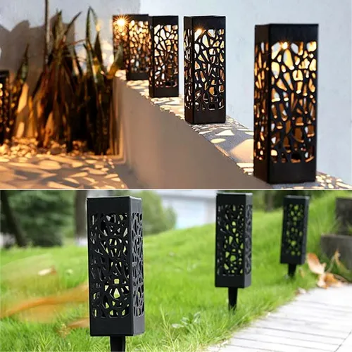 Kit 6 Balizador Espeto Jardim Energia Solar Led Prova D'água