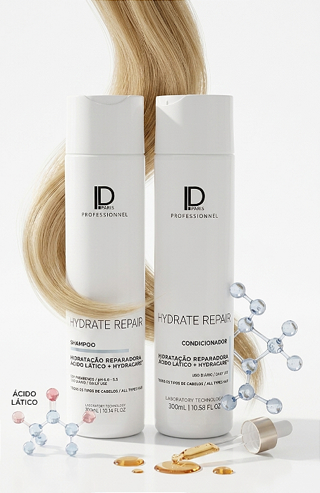 Kit Hidratação Shampoo e Condicionador Hydrate Repair 300ml