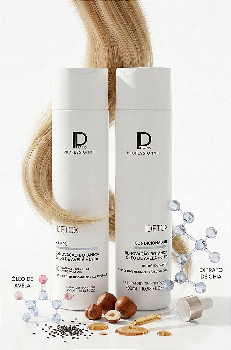 Kit Nutrição Shampoo e Condicionador Idetóx