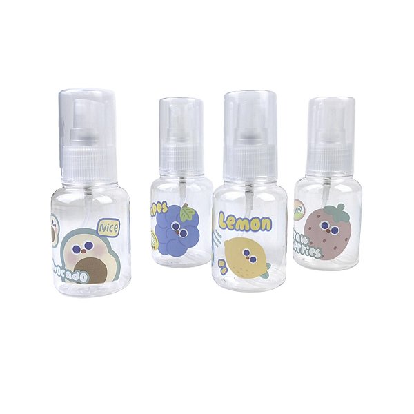Frasco Spray Decorado – Estampa de Frutas