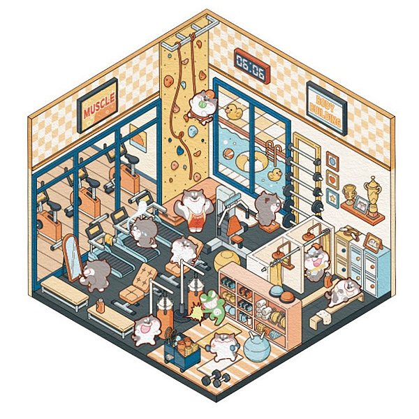 Adesivo Decorativo Comercio com Bichinhos Fofinhos 2.0