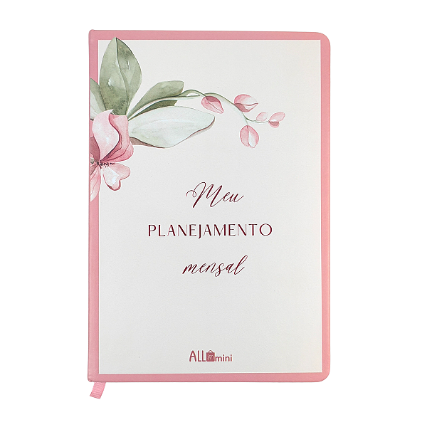 Planejamento Mensal Flowers 64 folhas - Allmini