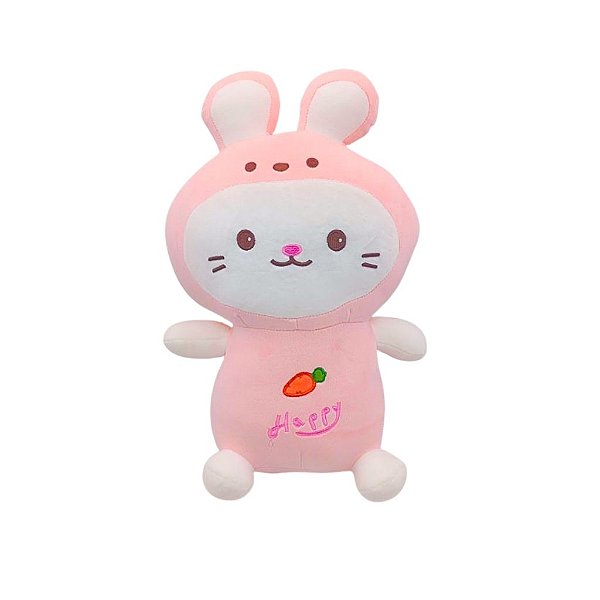 Brinquedo de Pelúcia Coelha de Roupa, Fofo e Macio