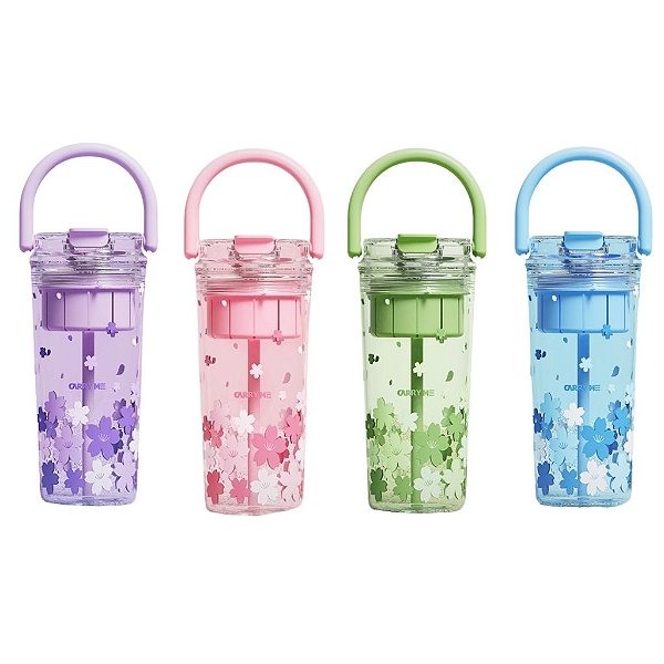 Garrafa de Água Flores Coloridas - Allmini