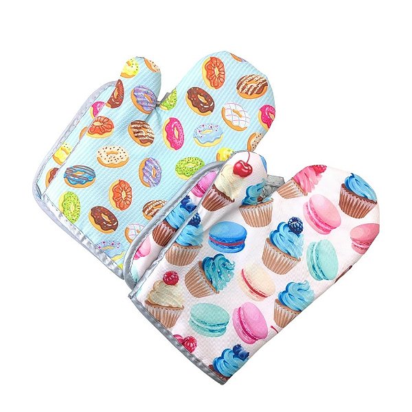 Kit Luva Térmica com Descanso de Panela Donuts - Allmini