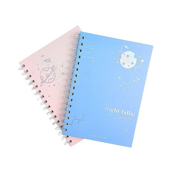 Caderno Espiral Planetas e Constelações com Pauta