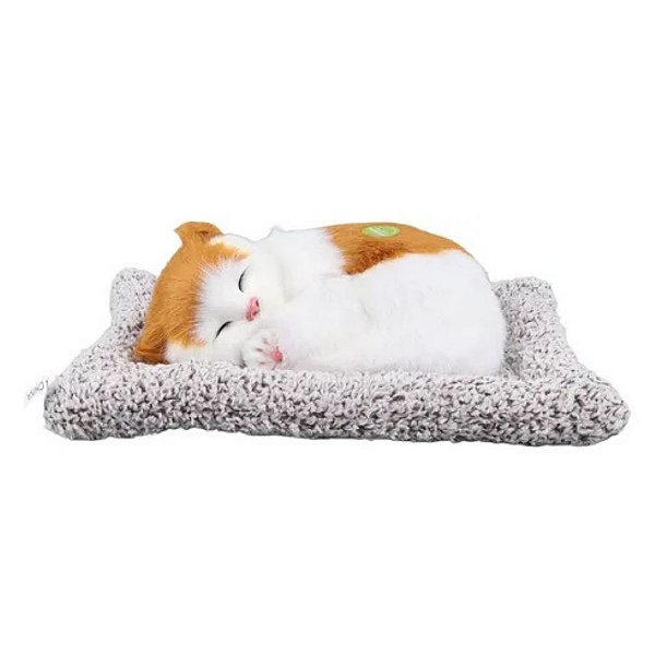 Ornamento de Mesa Gatinho Dorminhoco na Almofada