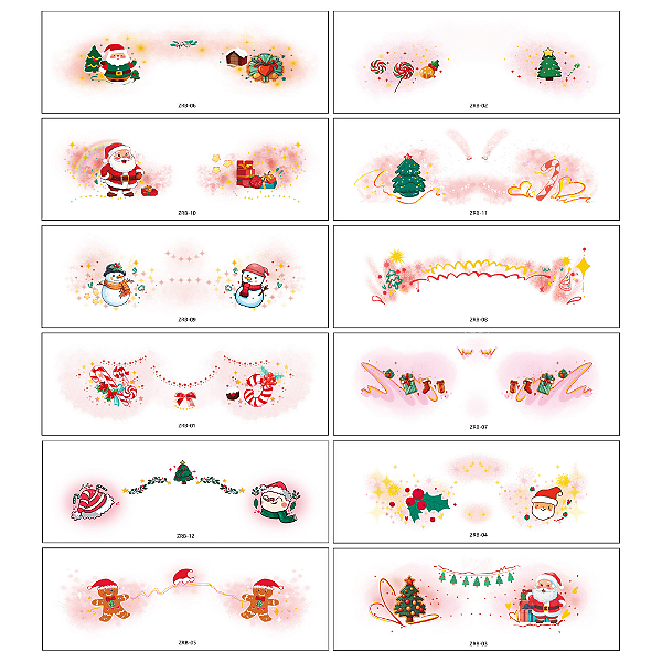 Tatuagem Temporária de Natal Pezzi Adesivo Tatuagem  - Allmini