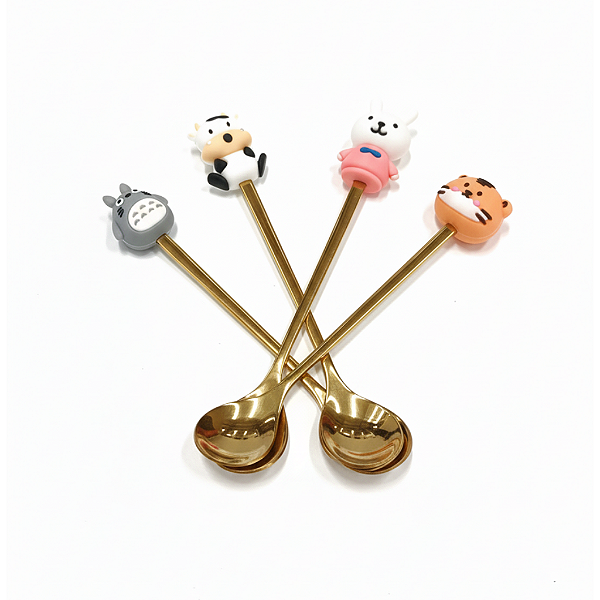 Colher de Cha e Sobremesa de Aço Inox de Bichinhos- Allmini