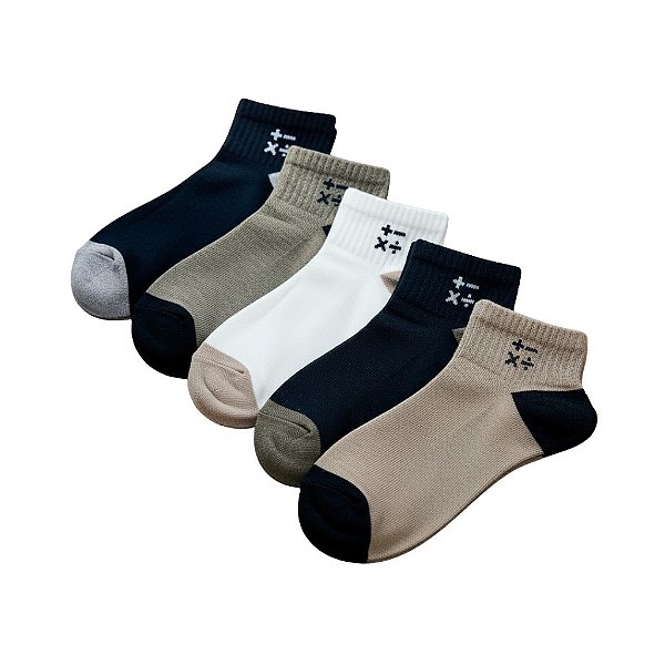 Meia Cano Baixo Masculina Regras de Sinais - Allmini