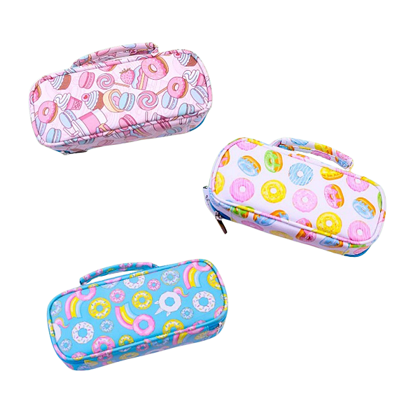 Necessaire Estojo Feminina Donuts Colors - Allmini