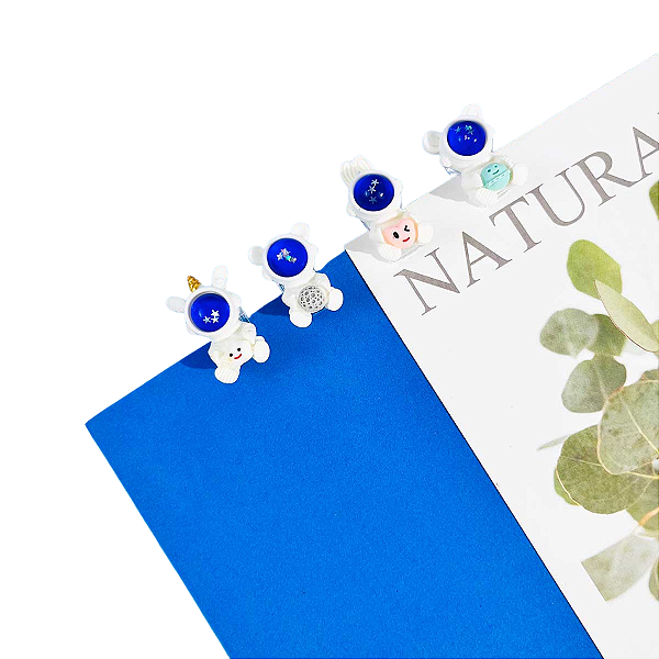 Conjunto Prendedor de Papel Bichinhos Astronautas - Allmini